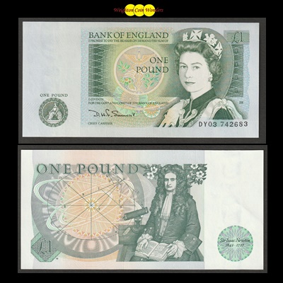 Bank of England £1 Note (DY03 742683)